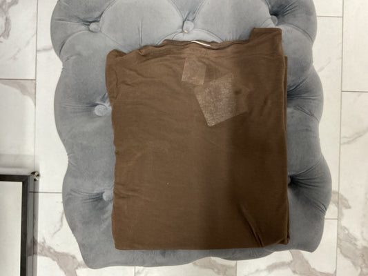 MAGLIA TAGLIO VIVO MISTO SETA CIOCCOLATO