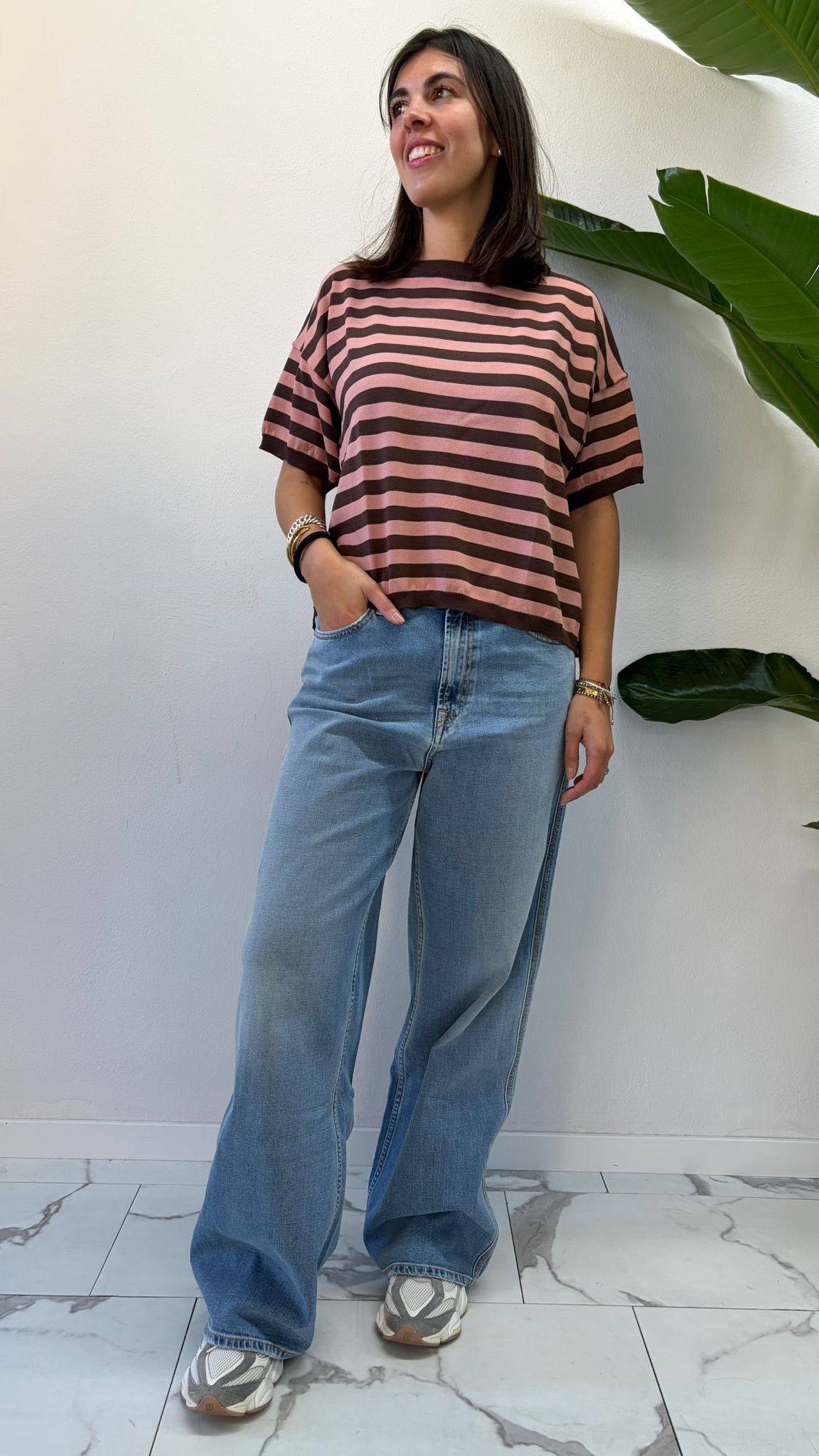 MAGLIONCINO SCATOLETTA RIGATO PHARD E MORO