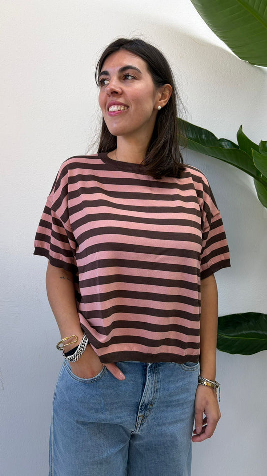 MAGLIONCINO SCATOLETTA RIGATO PHARD E MORO