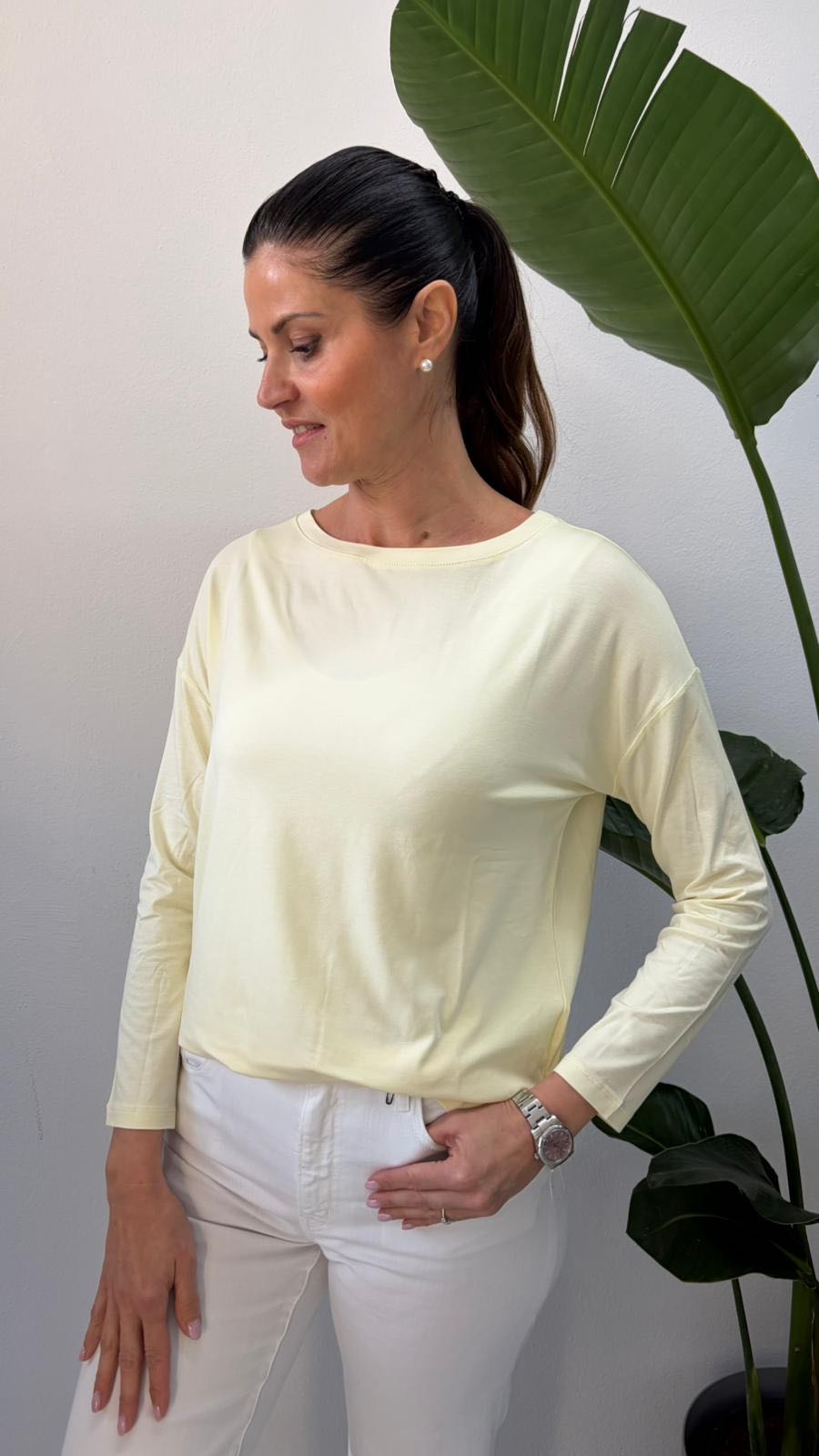 SCATOLETTA MANICA LUNGA GIALLA