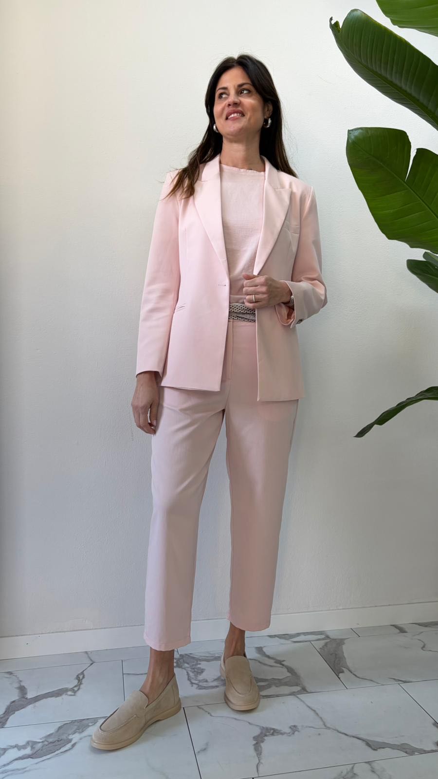 PANTALONE CARLOTTA DRITTO ROSA