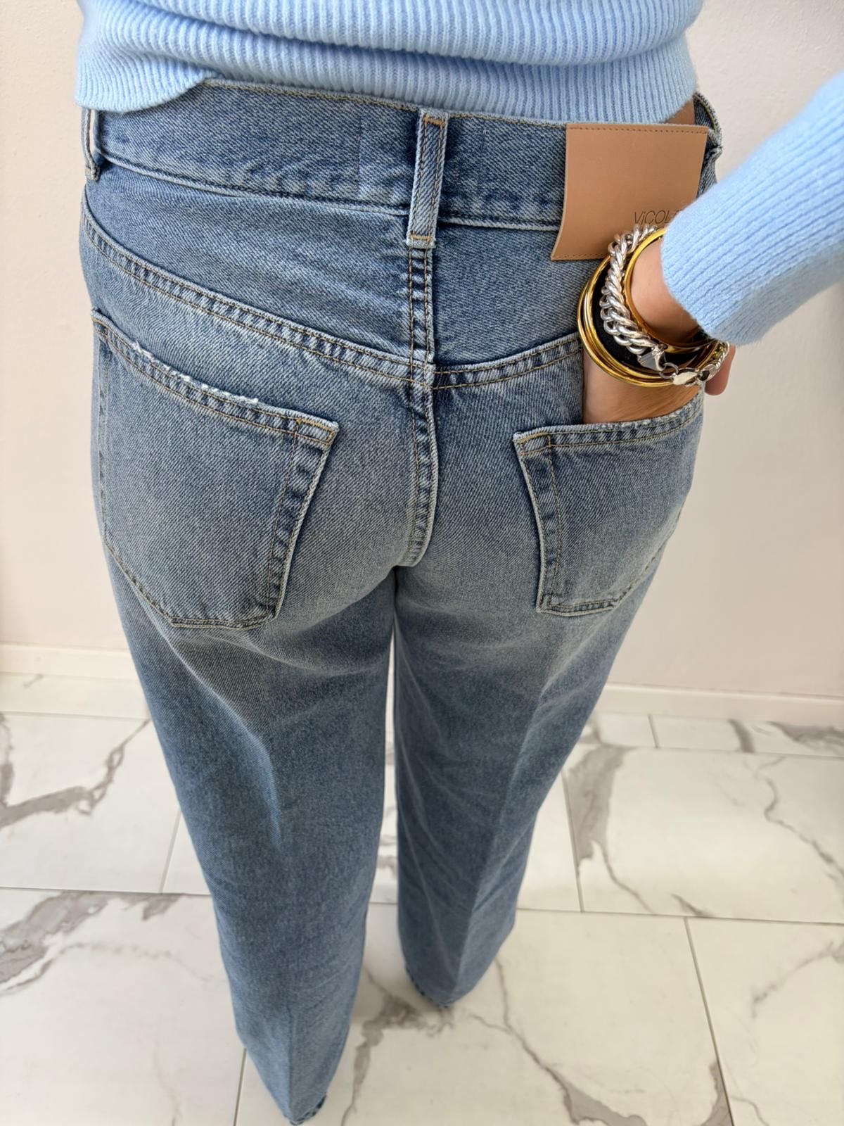 JEANS ADRIANA LAVAGGIO CHIARO