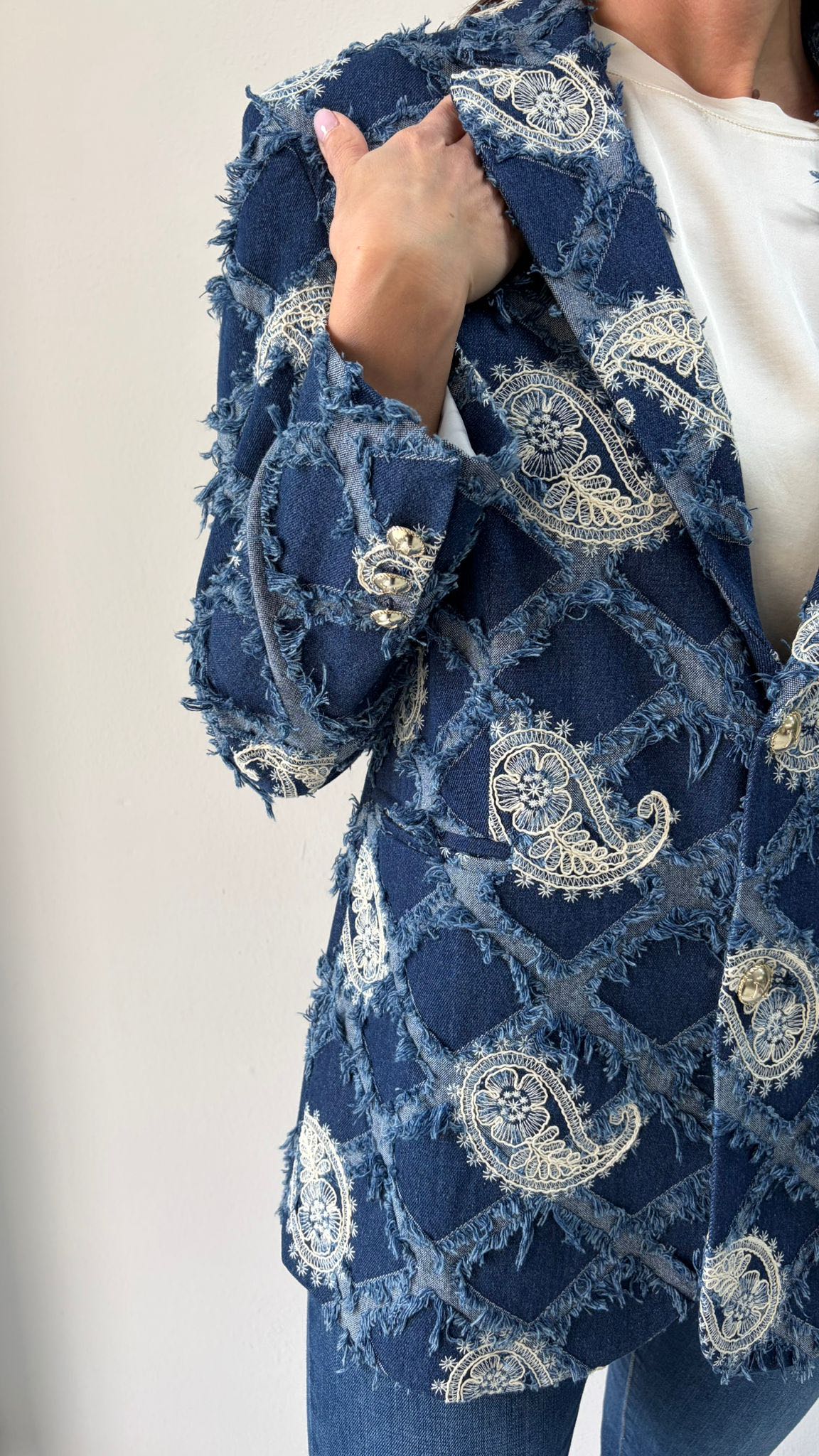 GIACCA DENIM CACHEMIRE