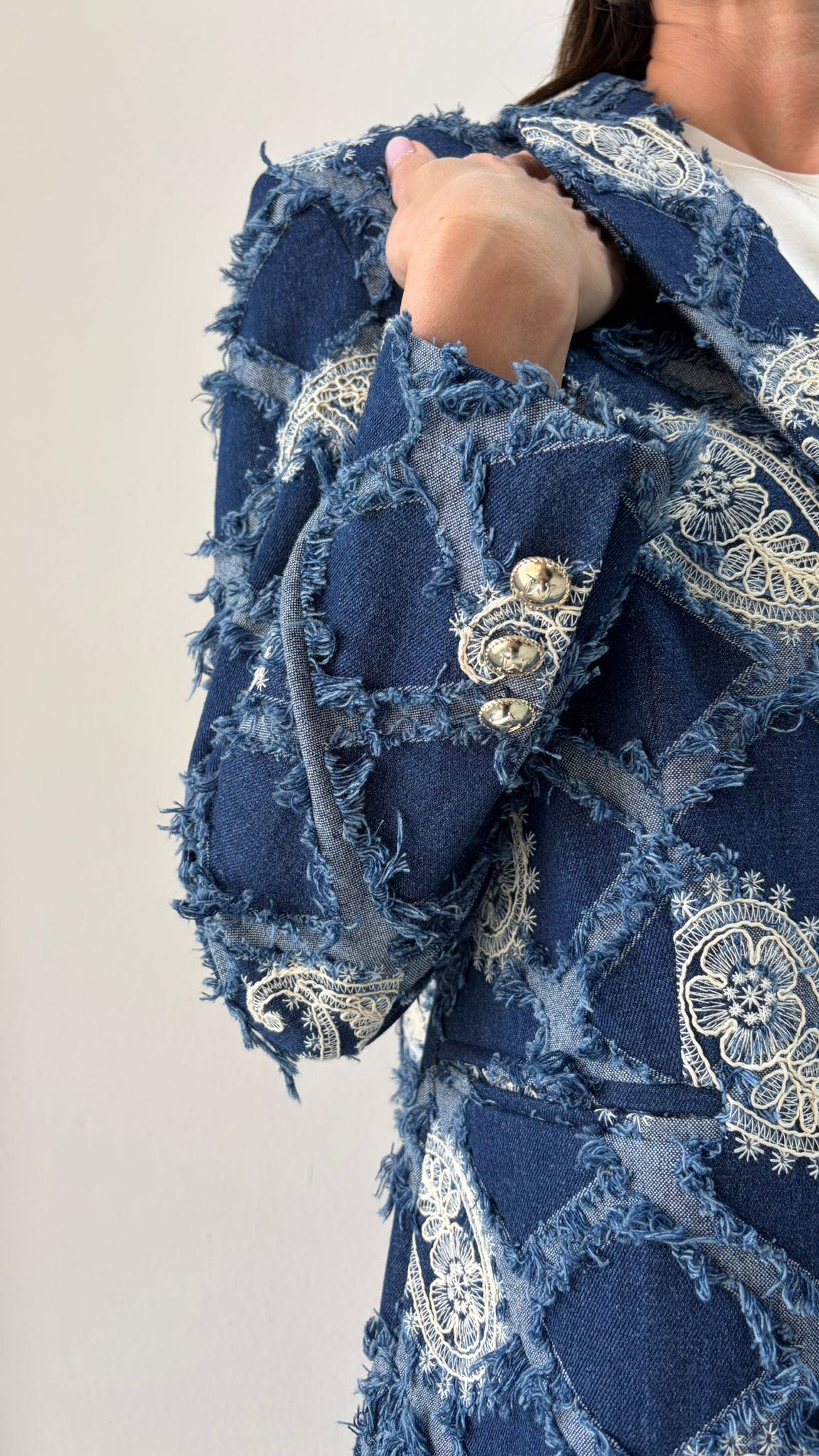 GIACCA DENIM CACHEMIRE