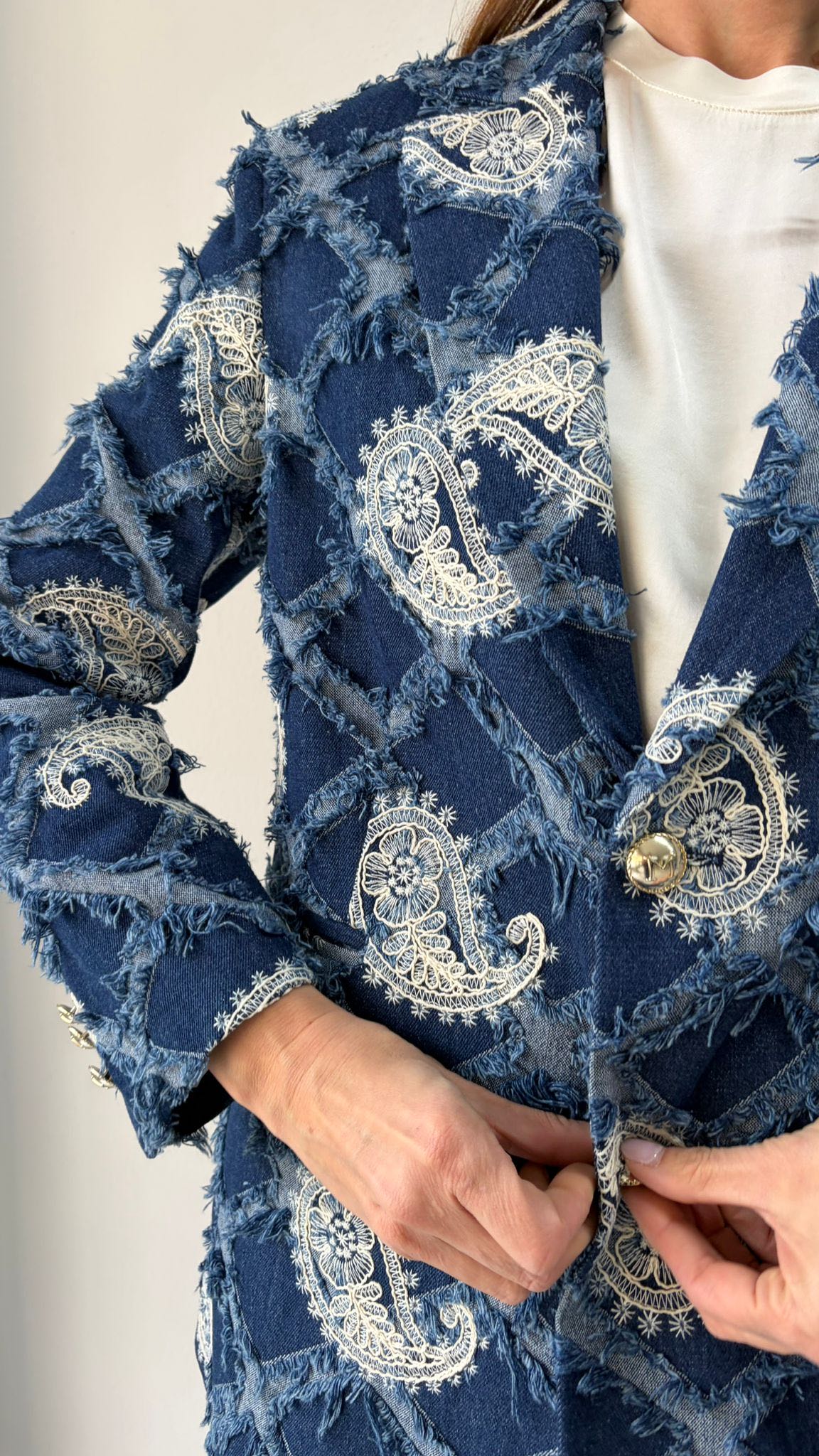 GIACCA DENIM CACHEMIRE