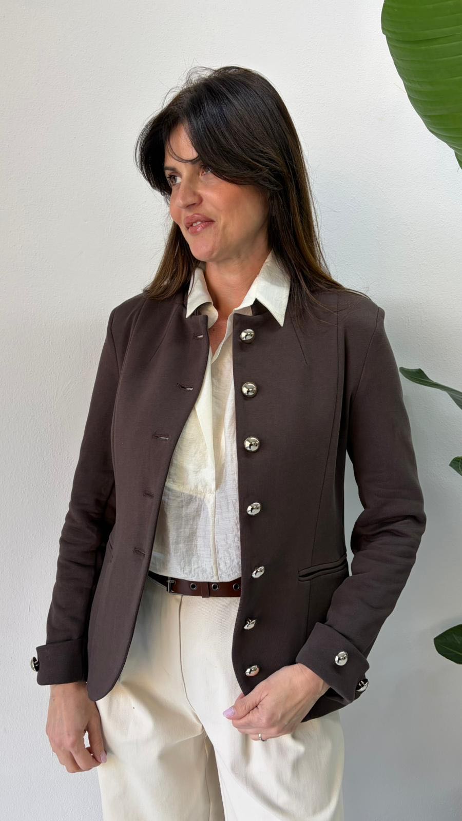 GIACCA NAPOLEONE CIOCCOLATO