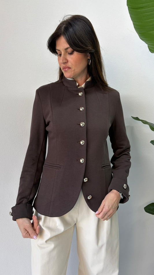 GIACCA NAPOLEONE CIOCCOLATO