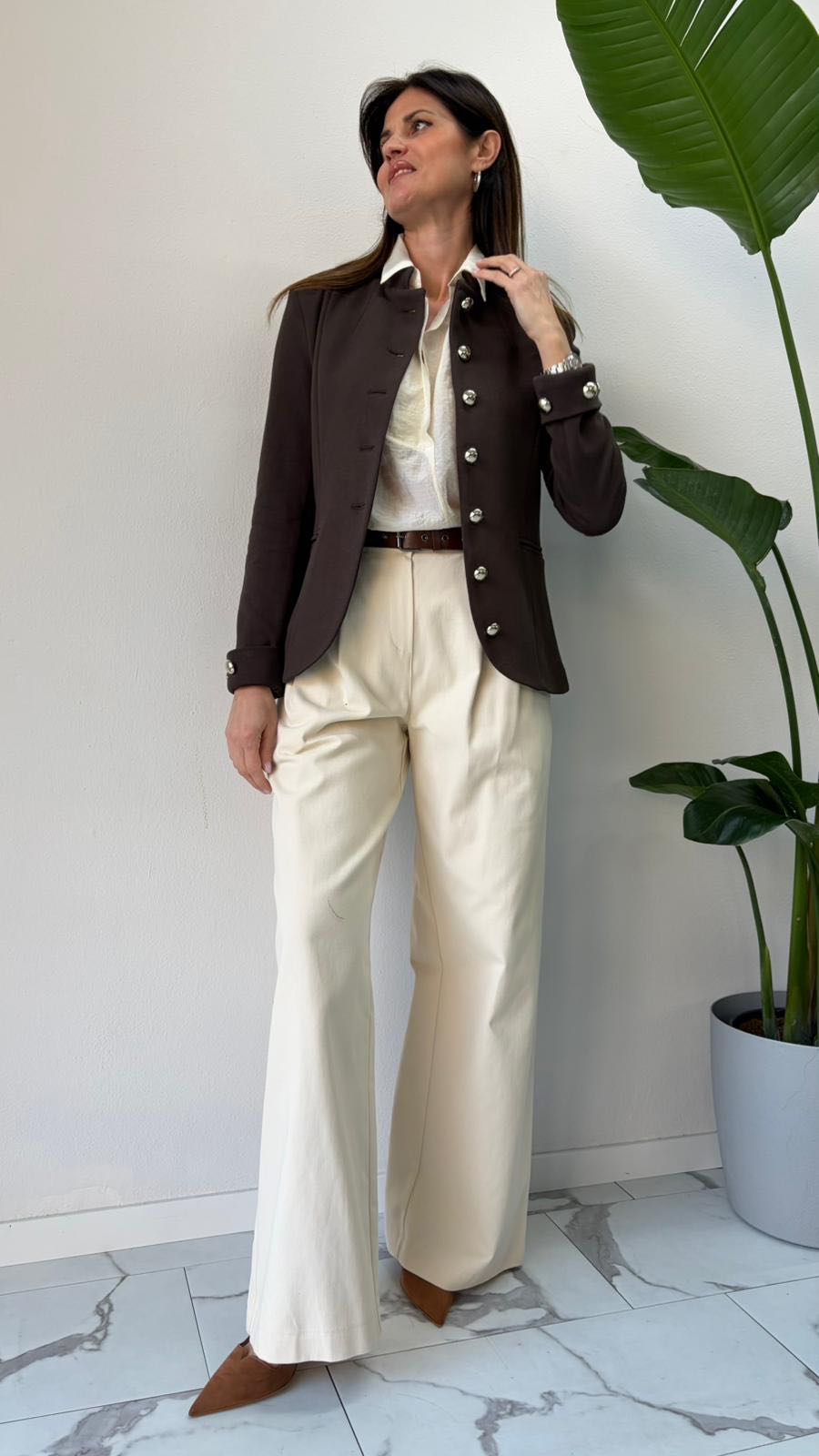 GIACCA NAPOLEONE CIOCCOLATO