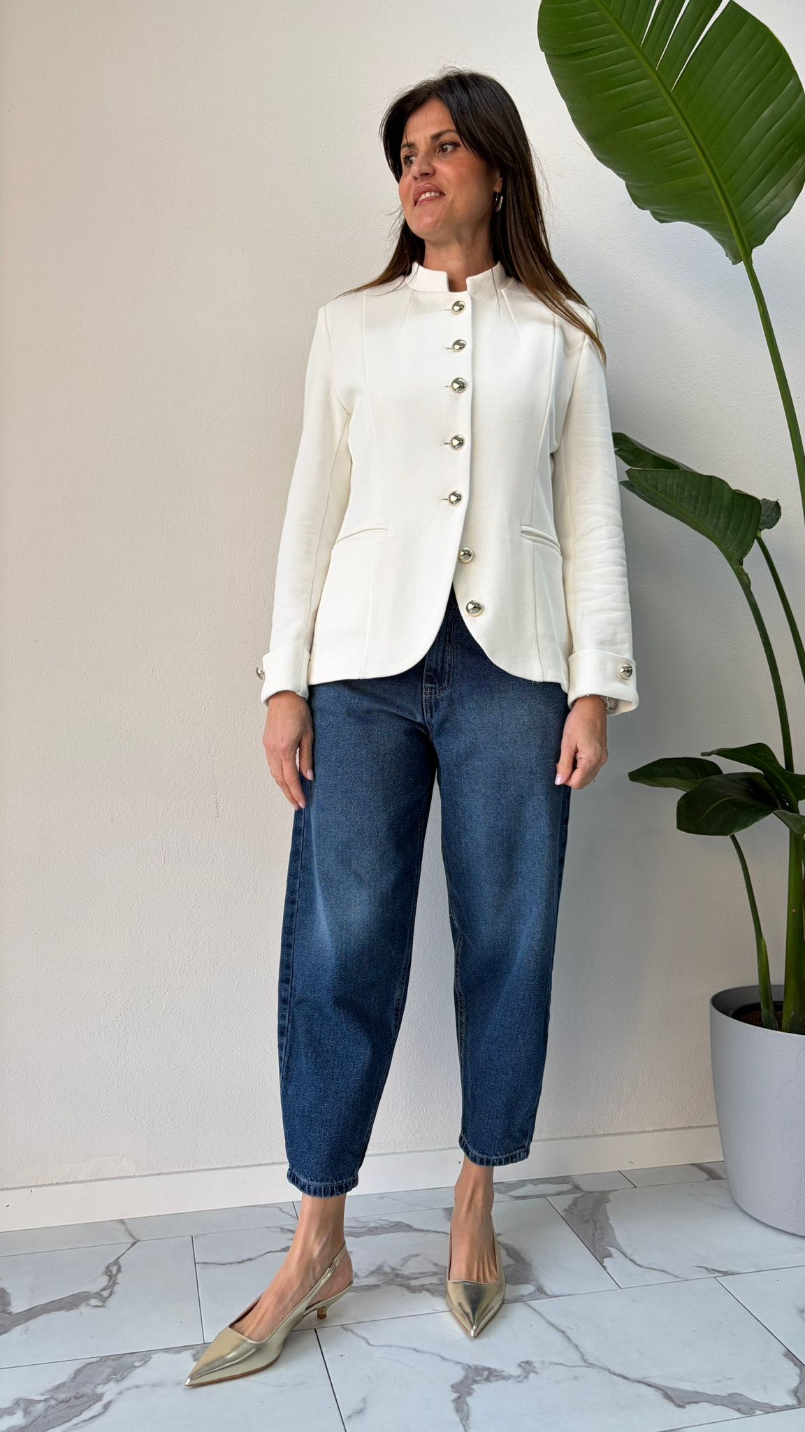 GIACCA NAPOLEONE BIANCA