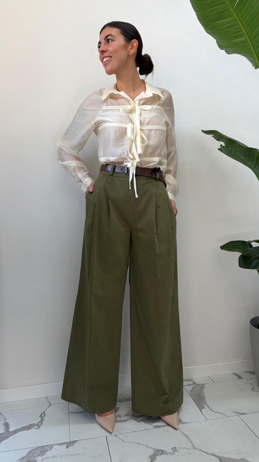 PANTALONE PALAZZO PENCE VERDONE