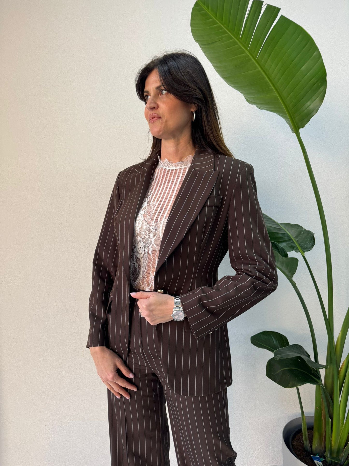 GIACCA GESSATA CIOCCOLATO