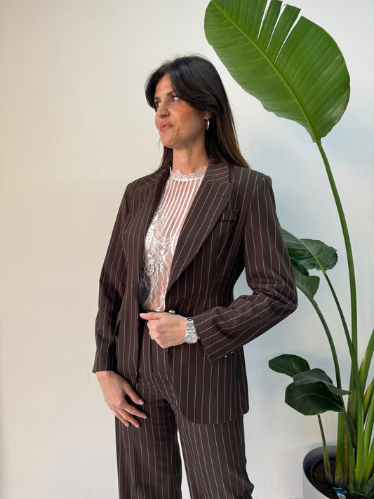 GIACCA GESSATA CIOCCOLATO