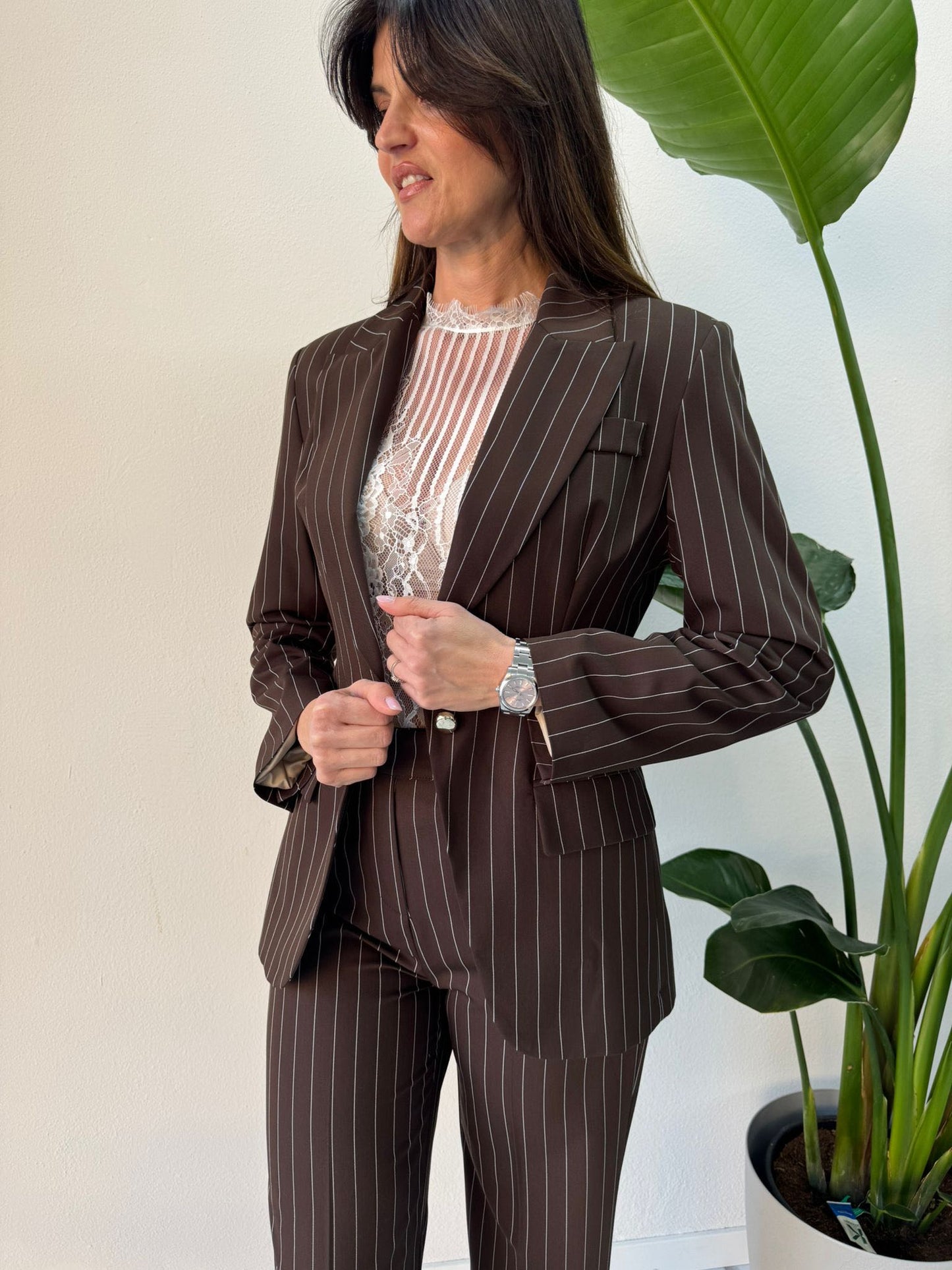 GIACCA GESSATA CIOCCOLATO