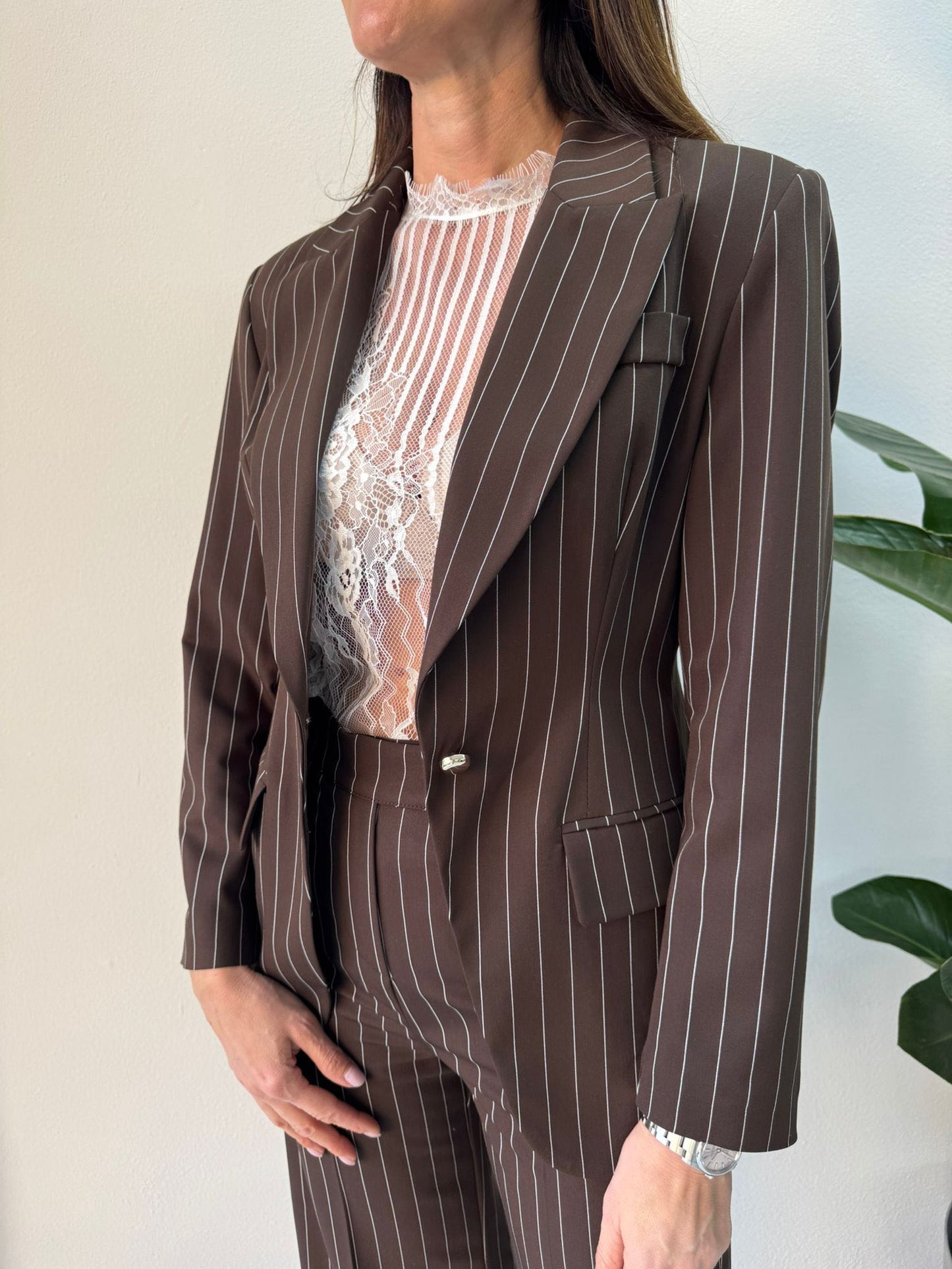 GIACCA GESSATA CIOCCOLATO