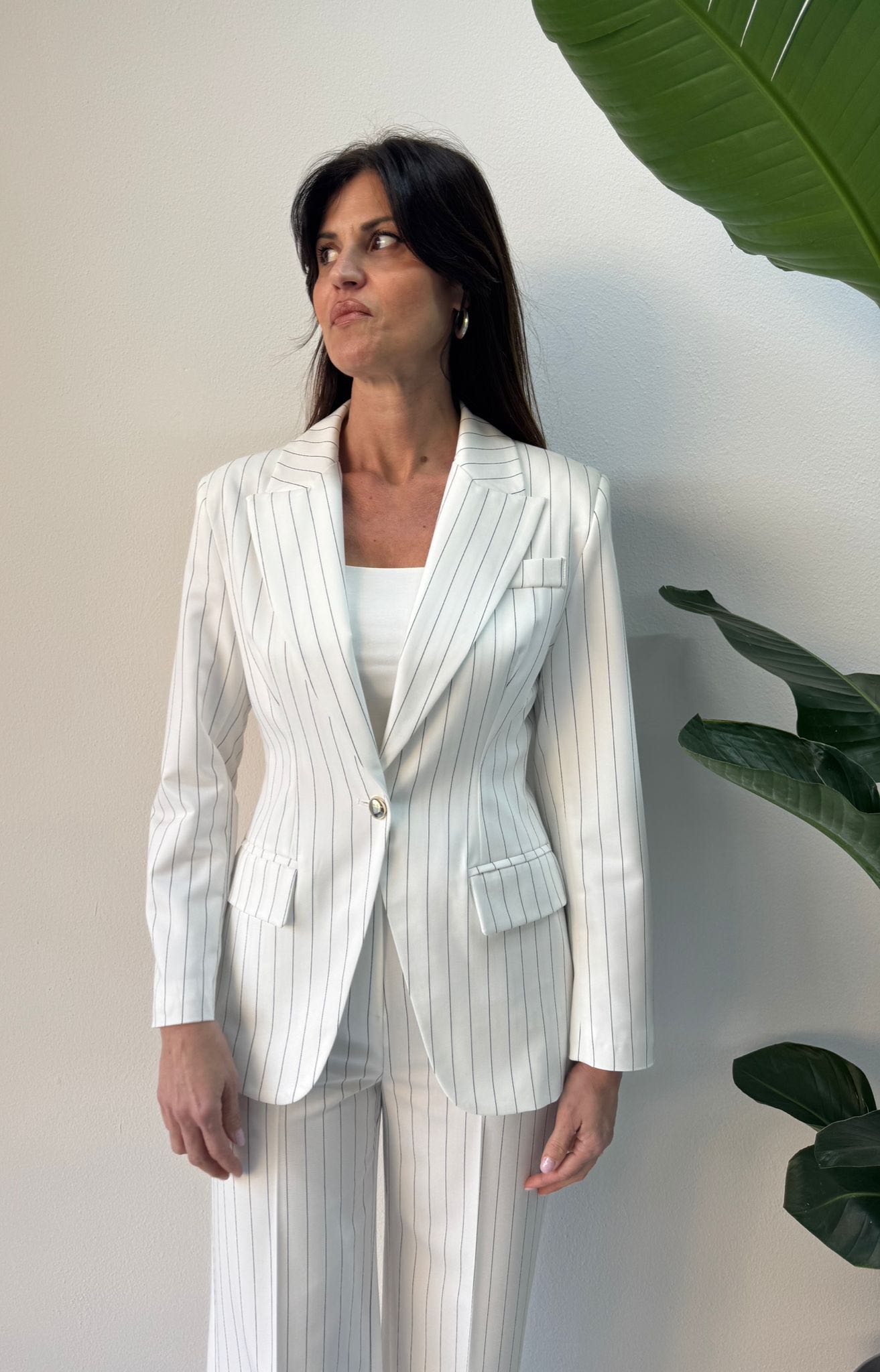 GIACCA GESSATA BIANCA