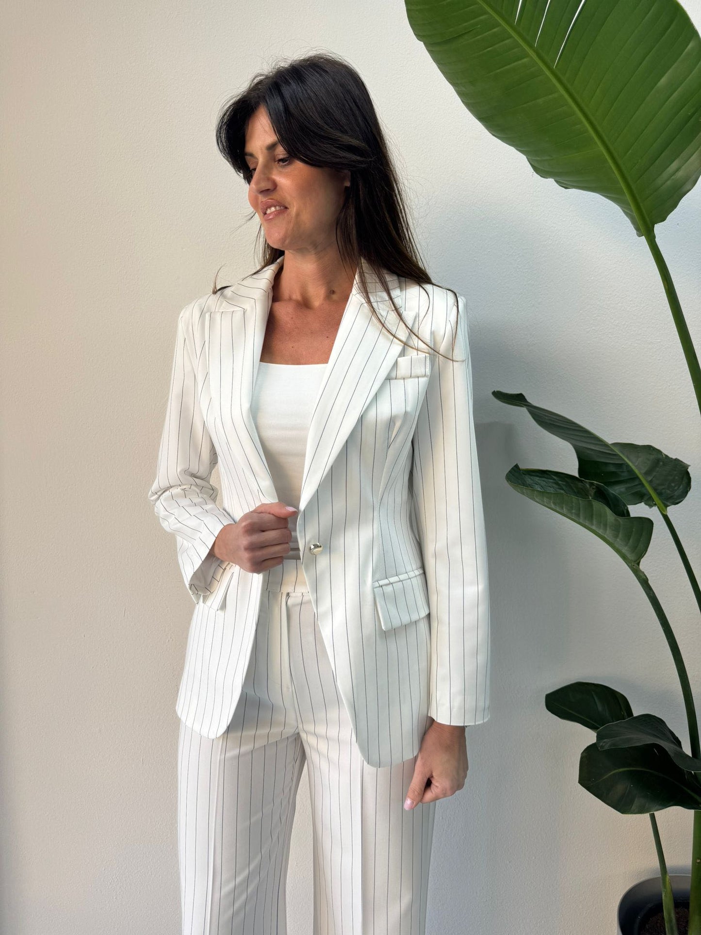 GIACCA GESSATA BIANCA