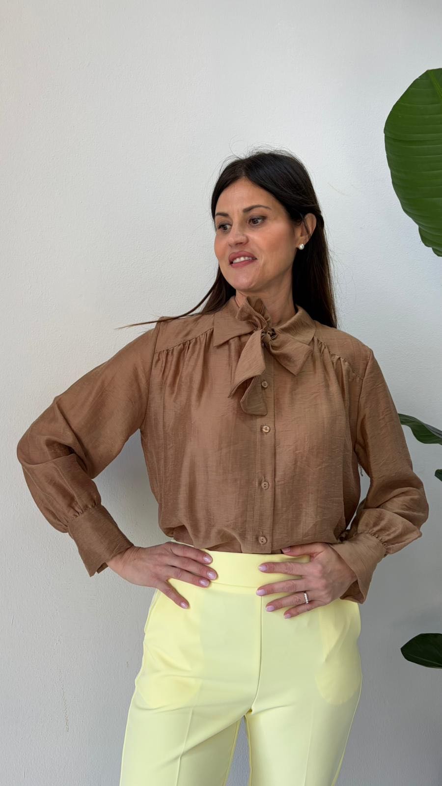 CAMICIA FIOCCO BISCOTTO