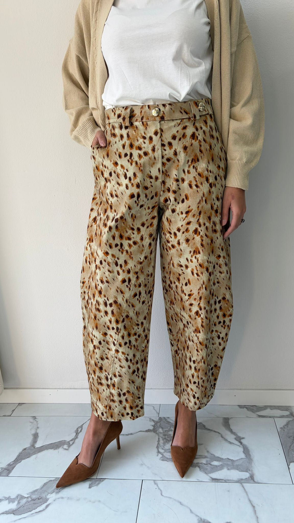 PANTALONE BARREL MACCHIA