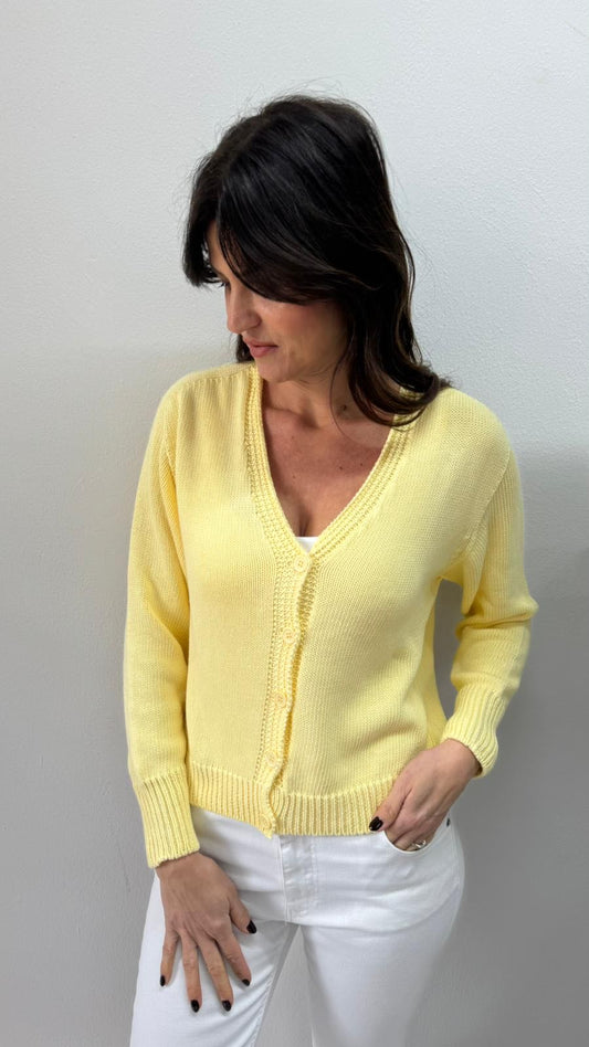 CARDIGAN GIALLO