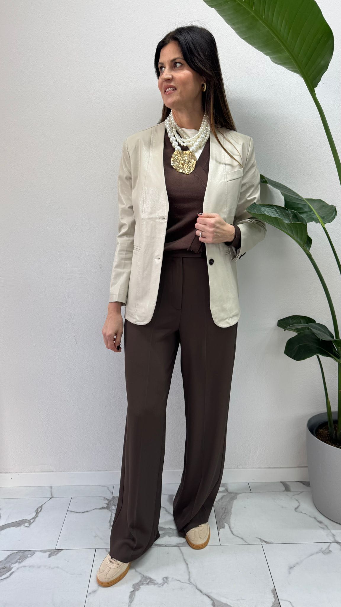 GIACCA ECOPELLE SABBIA