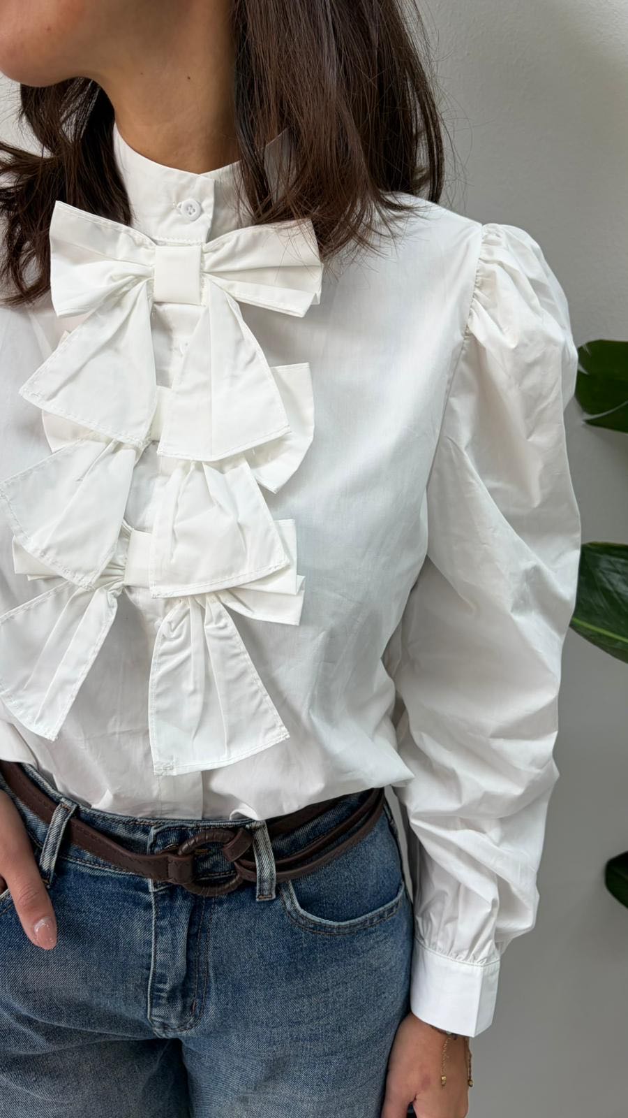 CAMICIA FIOCCHETTI BIANCA