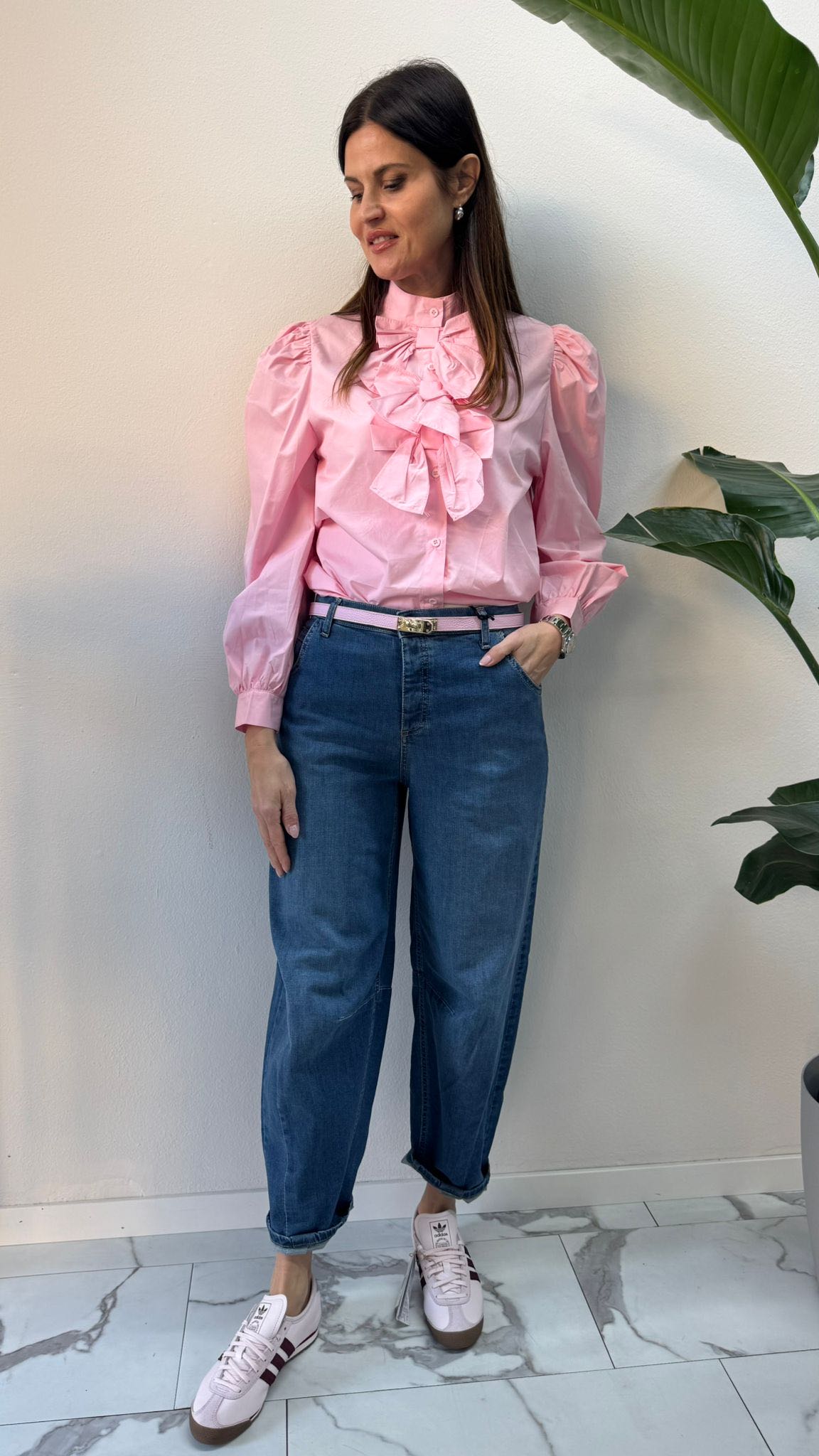 CAMICIA FIOCCHETTI ROSA