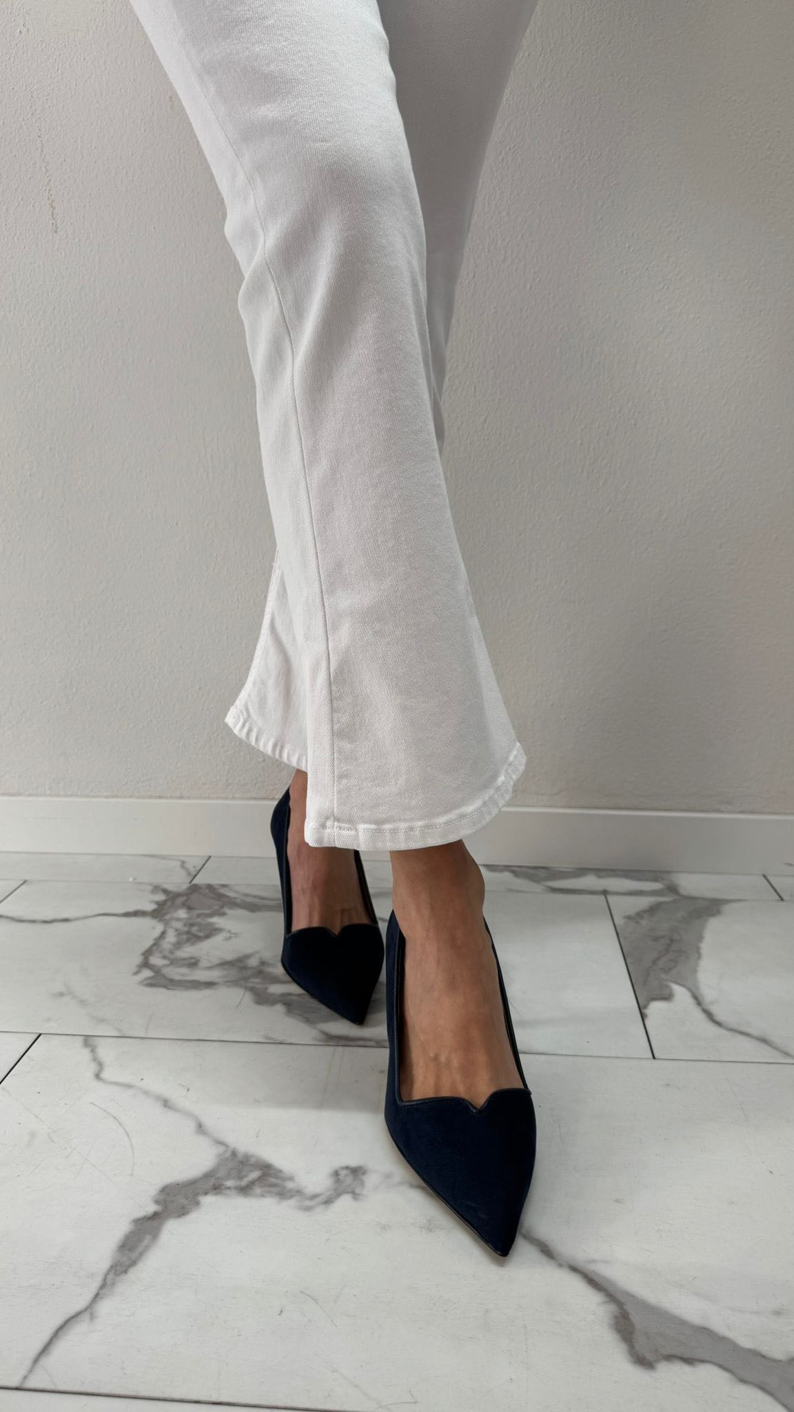 JEANS ZAMPETTA BIANCO