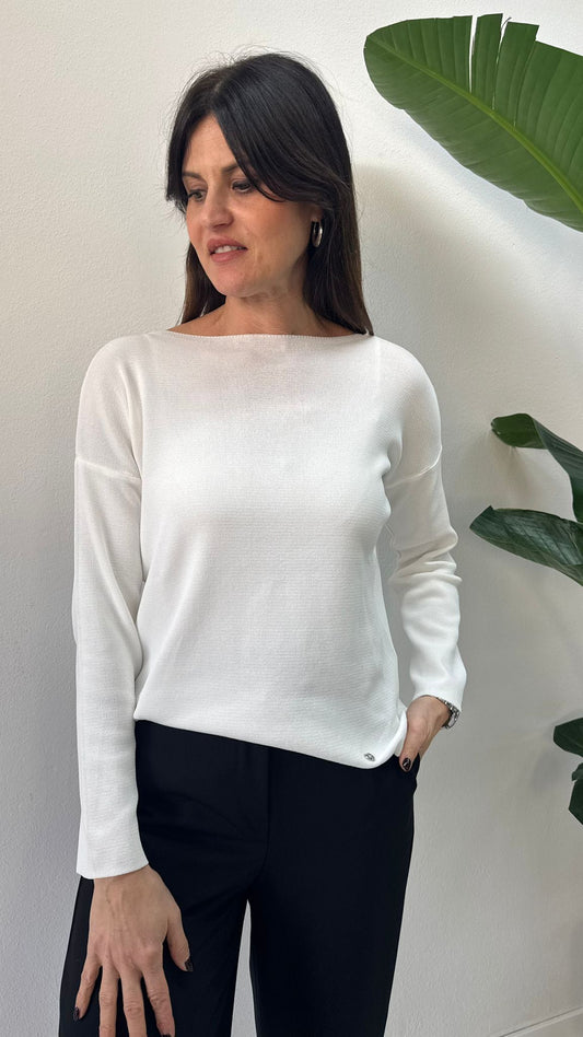 MAGLIONCINO GIROCOLLO BIANCO