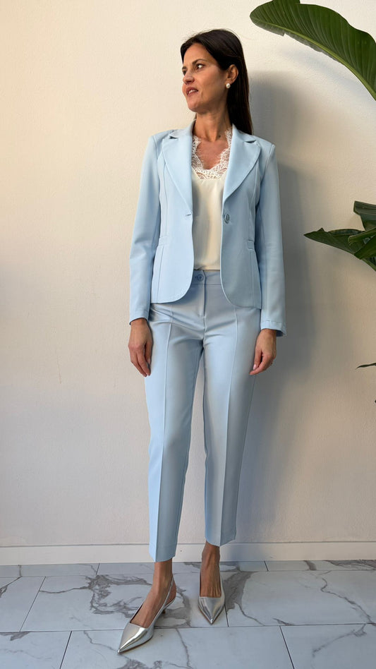 PANTALONE BASIC AZZURRO