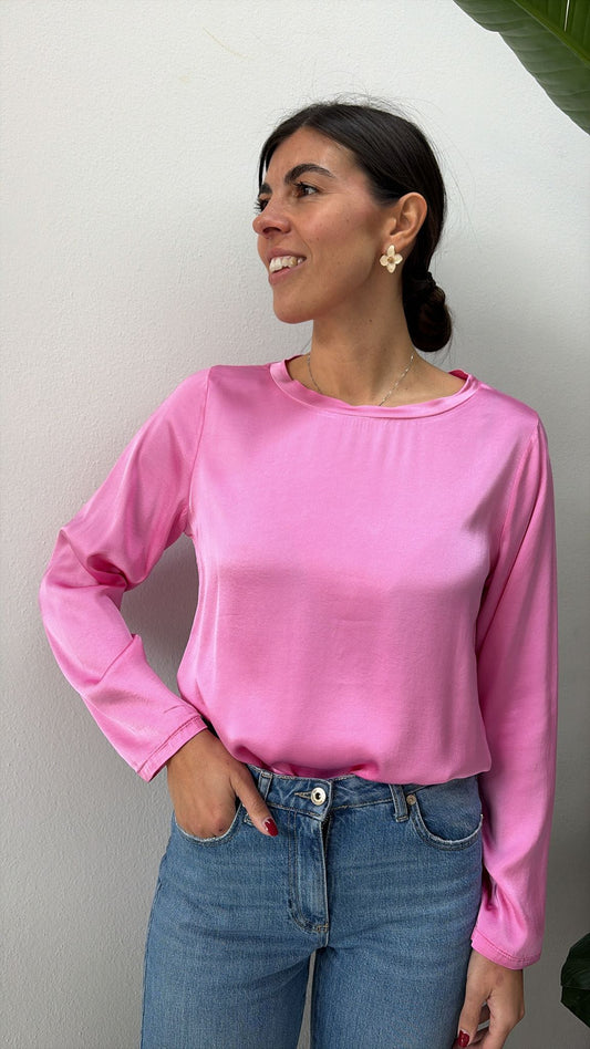 SOTTOGIACCA MANICA LUNGA ROSA BABY