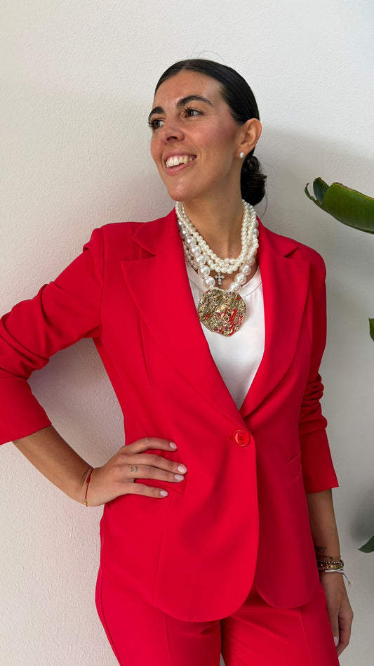GIACCA BASIC ROSSA