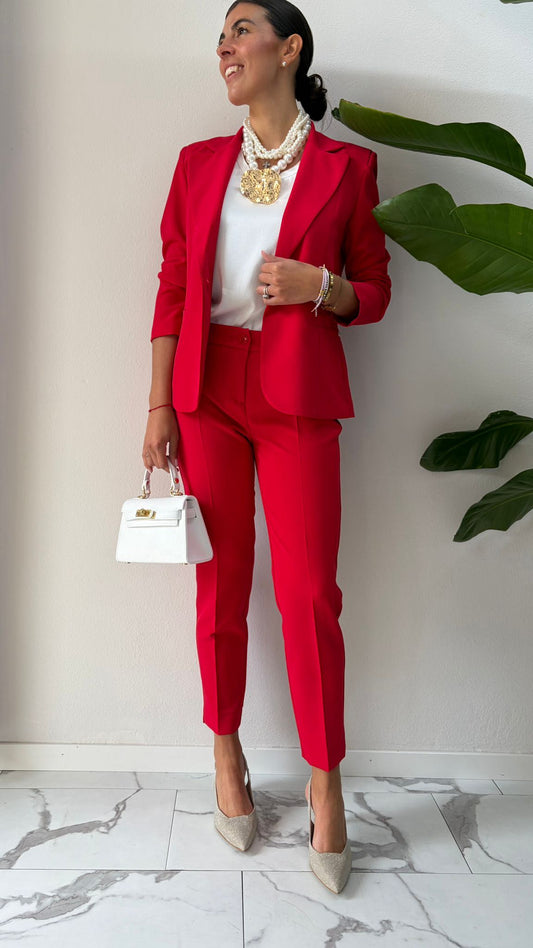 PANTALONE BASIC ROSSO