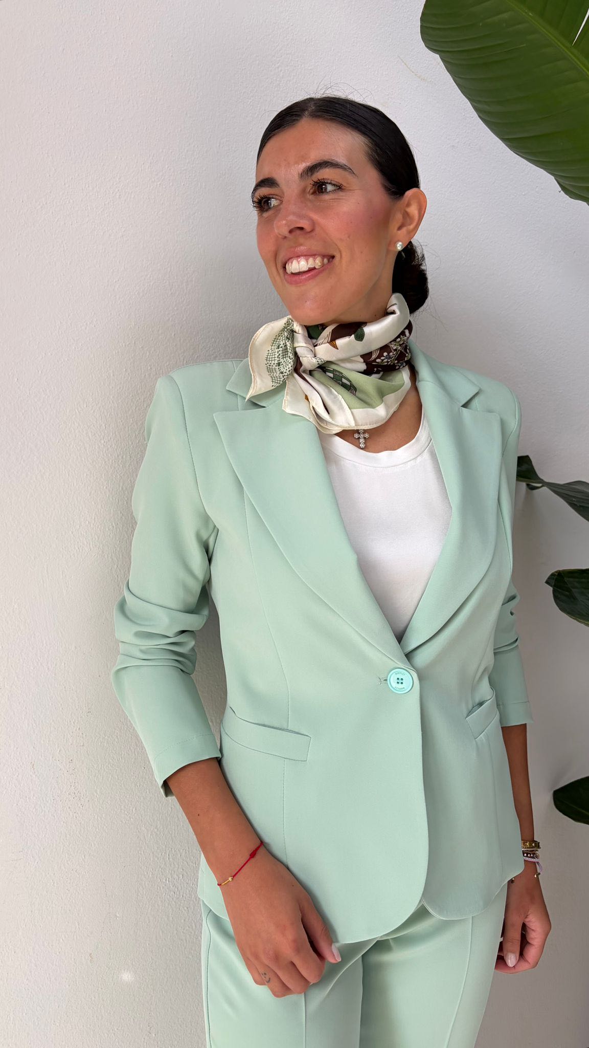 GIACCA BASIC LATTE MENTA