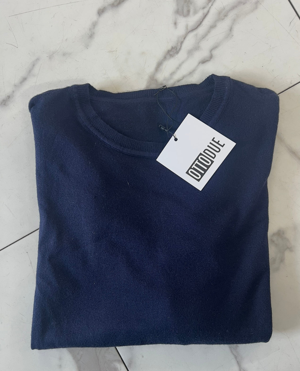 MAGLIONCINO BASIC GIROCOLLO BLU