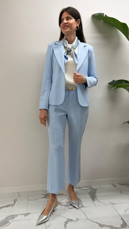 PANTALONE ZAMPETTA AZZURRO