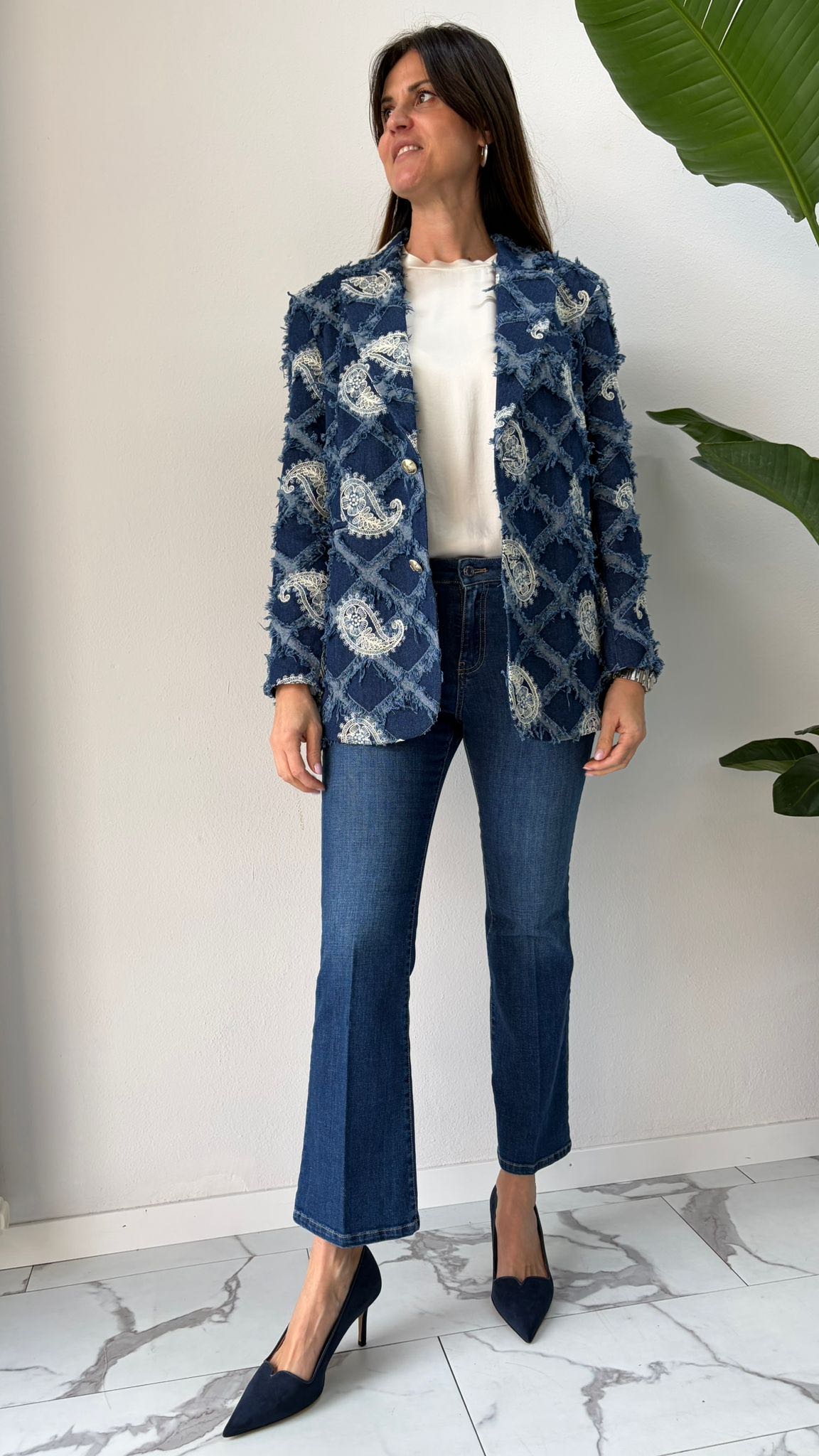 GIACCA DENIM CACHEMIRE