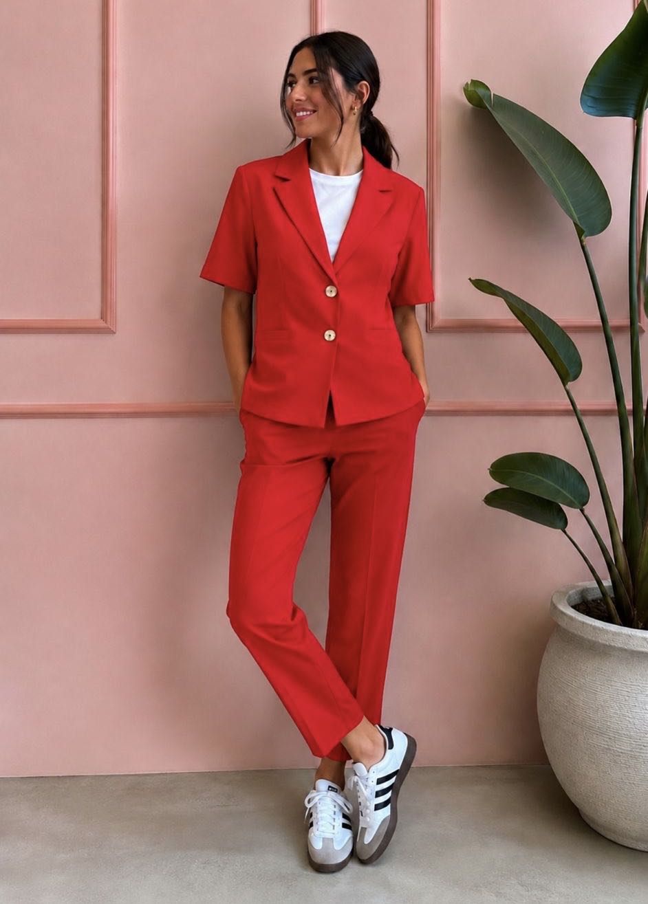 GIACCA MIA COTONE ROSSO