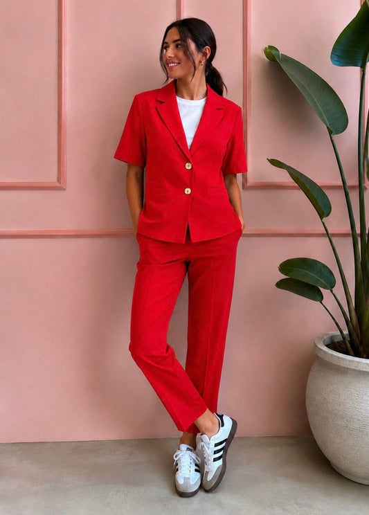GIACCA MIA COTONE ROSSO