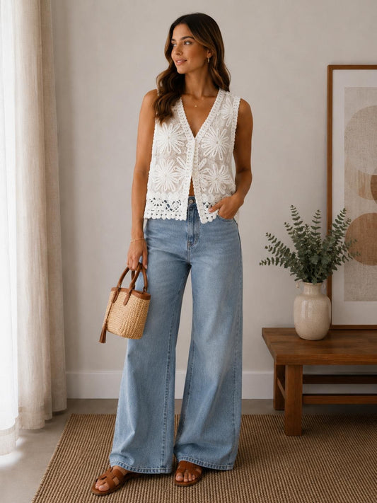 GILET LUNA BIANCO