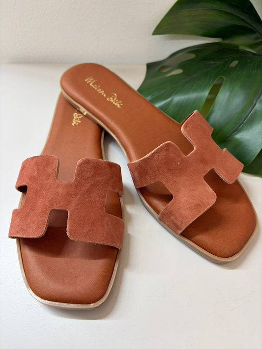 CIABATTINA CANNES CAMOSCIO CUOIO