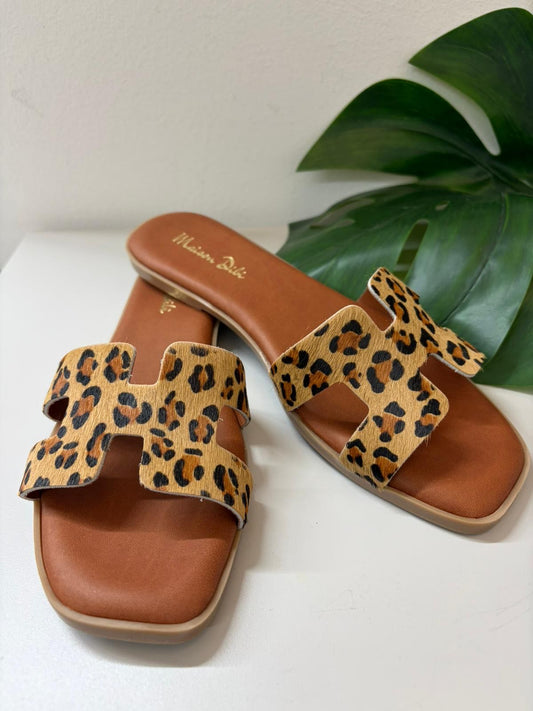 CIABATTINA CANNES LEOPARDO