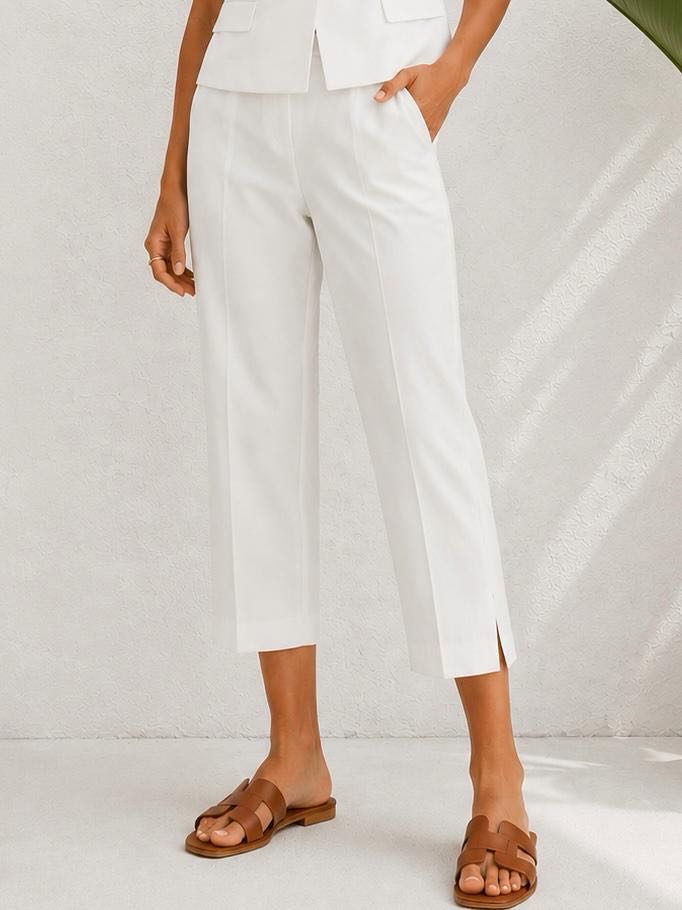 PANTALONE CAPRI EVA BIANCO