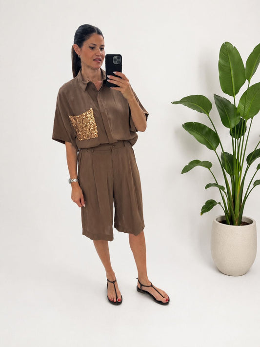 CAMICIA REBECCA CAMMELLO