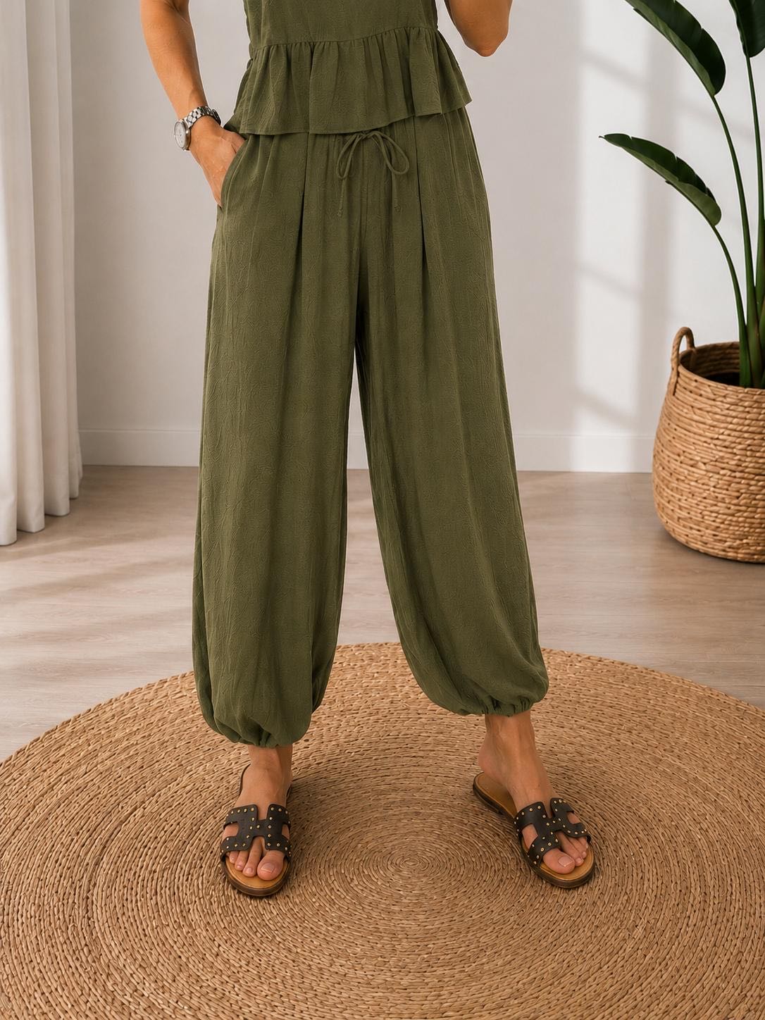 PANTALONE ALADINO OLIO