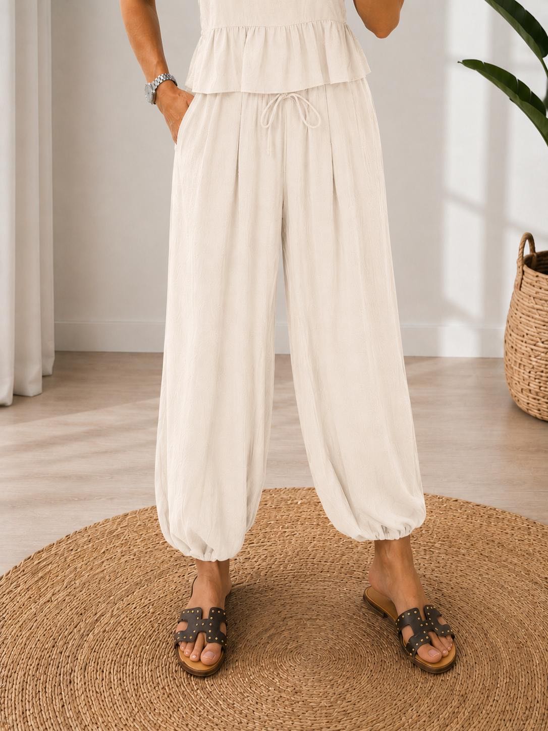 PANTALONE ALADINO PANNA