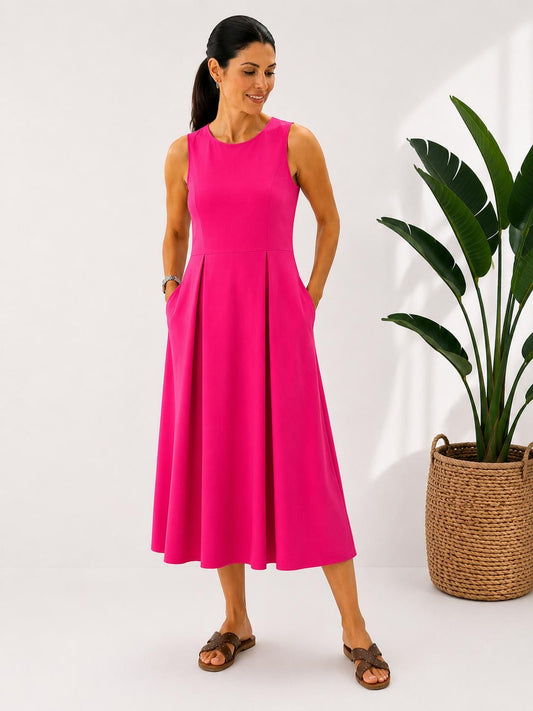 ABITO FLORA FUCSIA