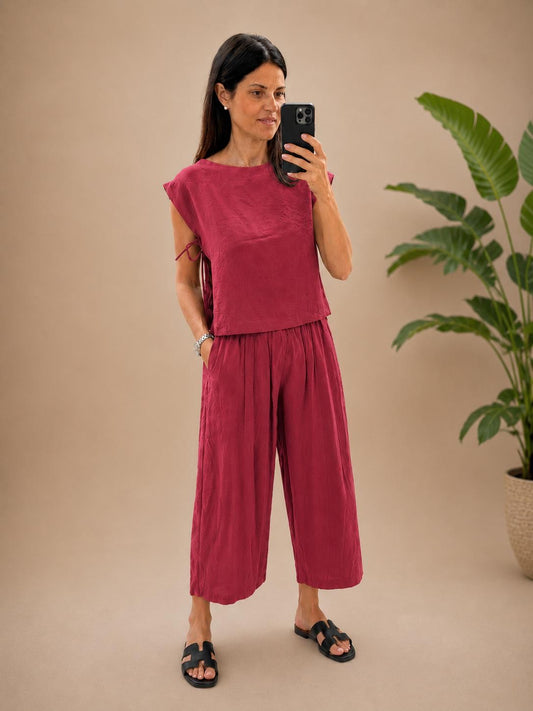 PANTALONE HAVANA ROSSO INDIA