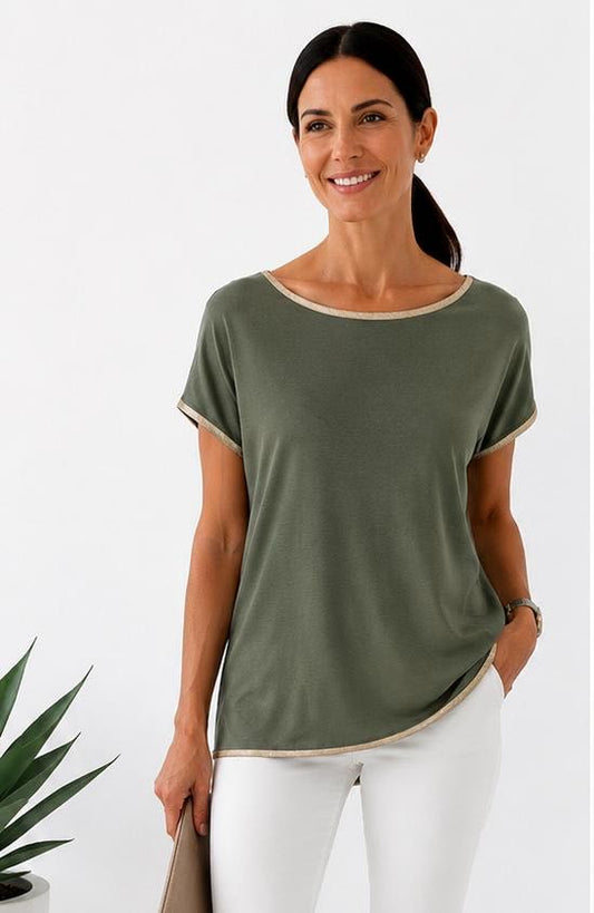 MAGLIA OVER SMILE VERDE MILITARE