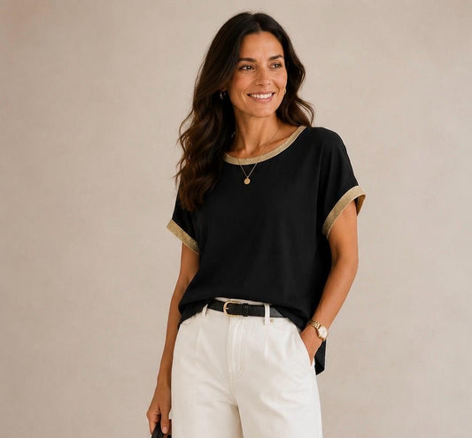 MAGLIA SMILE SCATOLETTA NERA