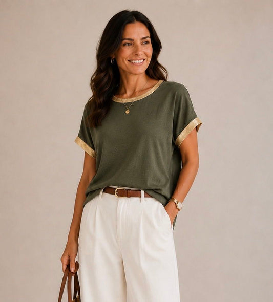 MAGLIA SMILE SCATOLETTA VERDE MILITARE
